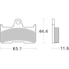BREMBO Plaquettes de frein moto Off Road Métal Fritté 07YA45SD