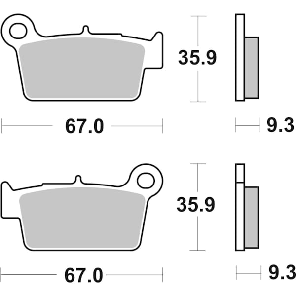 BREMBO Brake Pads Off Road Sintered 07YA41SX