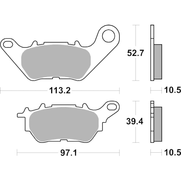 BREMBO Plaquettes de frein moto Route Organique 07YA53CC