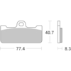 BREMBO Remblokken Road/Sport Organisch 07BB10RC