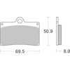 BREMBO Remblokken Road/Sport Organisch 07BB15RC