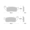 BREMBO Plaquettes de frein moto Scooter Organique 07098CC