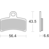 BREMBO Plaquettes de frein moto Route Organique 07GR5105