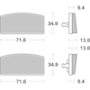 BREMBO Plaquettes de frein moto Route Organique 07GR5915