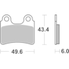 BREMBO Plaquettes de frein moto Route Organique 07GR5804