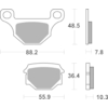 BREMBO Plaquettes de frein moto Route Organique 07GR09CC