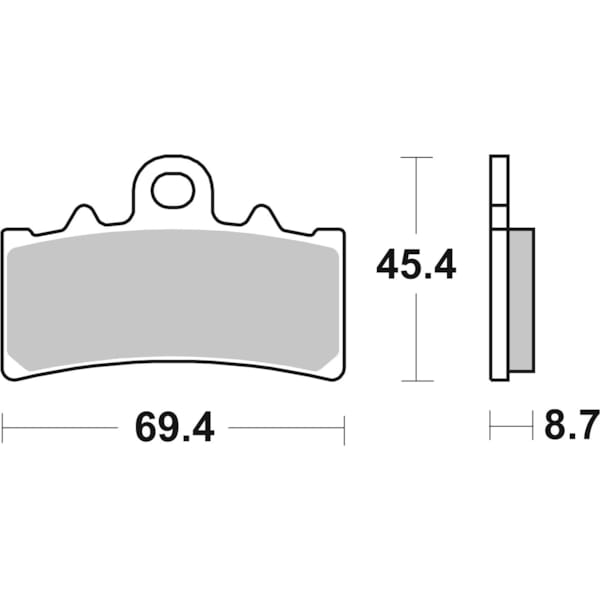 BREMBO Brake Pads Road Organic 07GR18CC