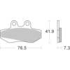 BREMBO Plaquettes de frein moto Route Organique 07GR1406