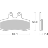 BREMBO Plaquettes de frein moto Route Organique 07GR2106