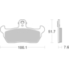 BREMBO Plaquettes de frein moto Route Organique 07BB1606