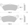 BREMBO Plaquettes de frein moto Route Organique 07BB0306