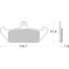 BREMBO Plaquettes de frein moto Route Organique 07BB0606