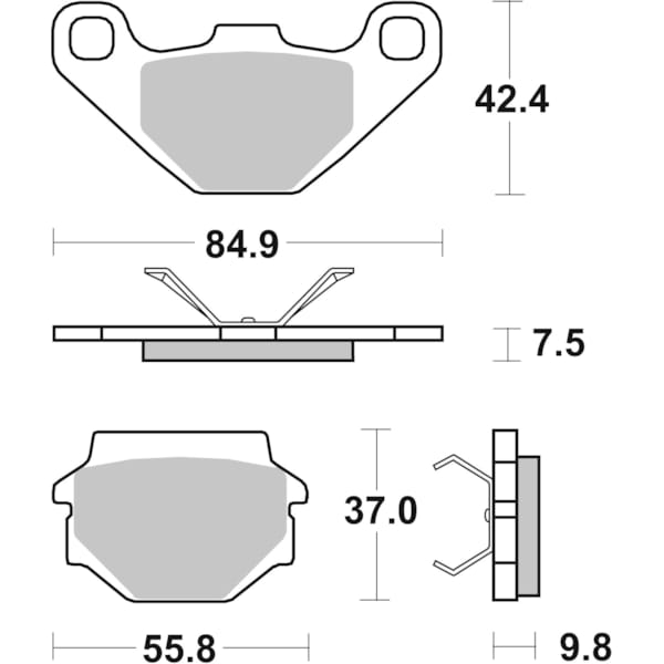 BREMBO Brake Pads Road Organic 07BB0708