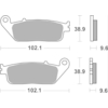 BREMBO Plaquettes de frein moto Route Organique 07HO4108