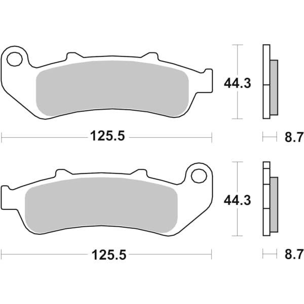 BREMBO Plaquettes de frein moto Route Organique 07HO3907