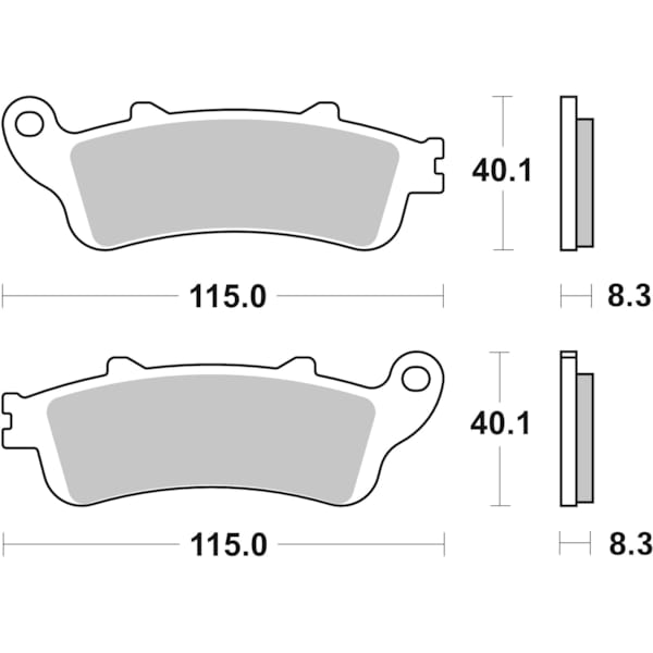 BREMBO Plaquettes de frein moto Route Organique 07HO4206