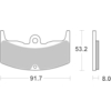 BREMBO Plaquettes de frein moto Route Organique 07HO1406