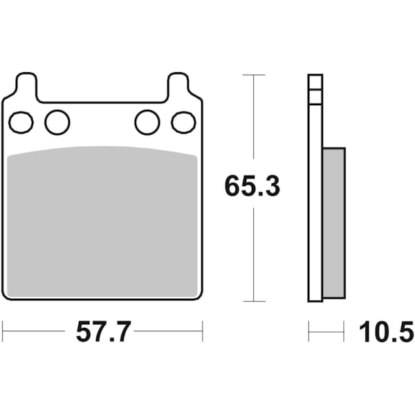 BREMBO Plaquettes de frein moto Route Organique 07HO0411