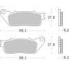 BREMBO Plaquettes de frein moto Route Organique 07HO13CC