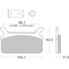 BREMBO Plaquettes de frein moto Route Organique 07HD0910