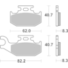 BREMBO Plaquettes de frein moto Off Road Métal Fritté 07GR74SD