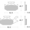 BREMBO Plaquettes de frein moto Off Road Métal Fritté 07GR49SD