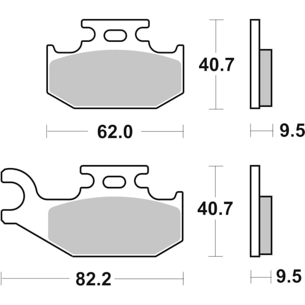 BREMBO Plaquettes de frein moto Off Road Métal Fritté 07GR50SD