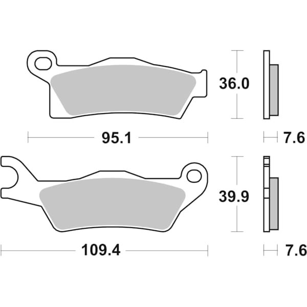 BREMBO Brake Pads Off Road Sintered 07GR26SD
