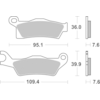BREMBO Plaquettes de frein moto Off Road Métal Fritté 07GR26SD