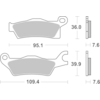 BREMBO Plaquettes de frein moto Off Road Métal Fritté 07GR27SX
