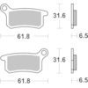 BREMBO Plaquettes de frein moto Off Road Métal Fritté 07GR69SD