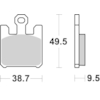 BREMBO Remblokken Road/Sport Organisch 07SU26RC