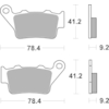 BREMBO Plaquettes de frein moto Road Métal Fritté 07BB02SP