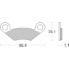 BREMBO Plaquettes de frein moto Off Road Métal Fritté 07PO01SX