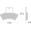 BREMBO Plaquettes de frein moto Off Road Métal Fritté 07PO04SD