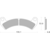 BREMBO Plaquettes de frein moto Off Road Métal Fritté 07PO14SD