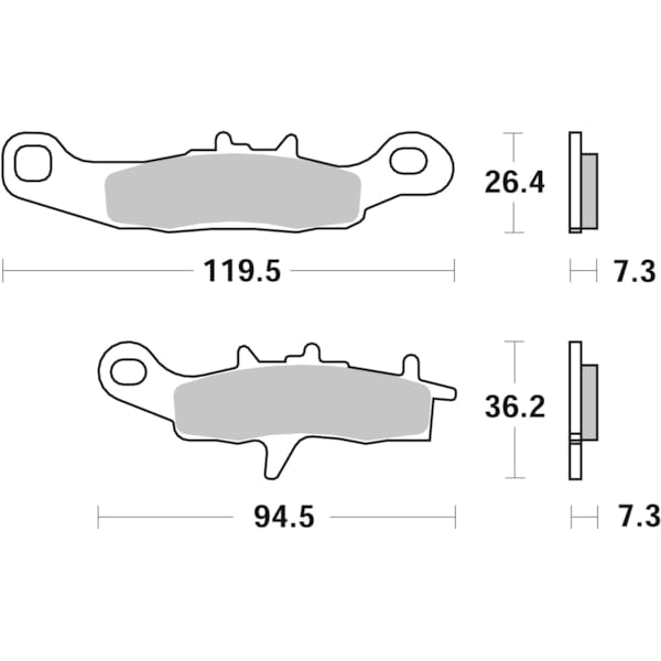BREMBO Brake Pads Off Road Sintered 07KA22SX