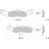 BREMBO Plaquettes de frein moto Off Road Métal Fritté 07KA22SX
