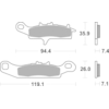 BREMBO Plaquettes de frein moto Off Road Métal Fritté 07KA24SD