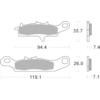 BREMBO Plaquettes de frein moto Off Road Métal Fritté 07KA25SX
