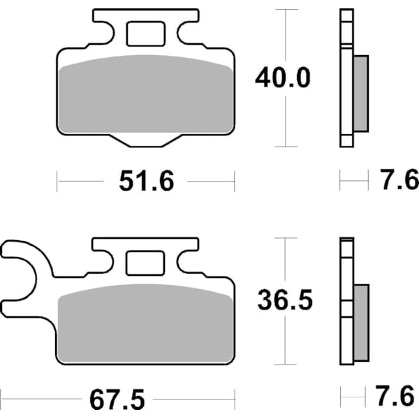 BREMBO Brake Pads Off Road Sintered 07KA27SD