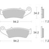 BREMBO Plaquettes de frein moto Off Road Métal Fritté 07KA17SD