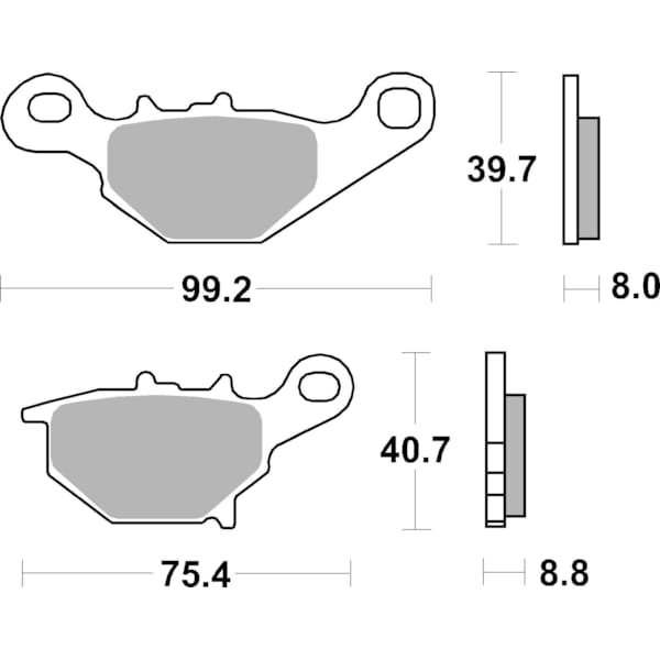 BREMBO Plaquettes de frein moto Off Road Métal Fritté 07SU31SD