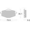 BREMBO Plaquettes de frein moto Off Road Métal Fritté 07YA14SX