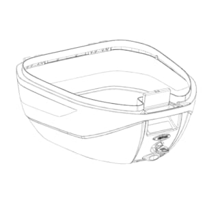 Case bottom & lid cases GIVI C30 Shell Black ZC30FNMR