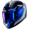 SHARK Skwal i3 Rhad Blauw-Chroom-Zilver BUS