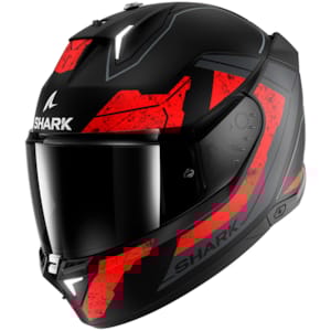 Casque intégral SHARK Skwal i3 Rhad Mat Noir-Chrome-Rouge KUR