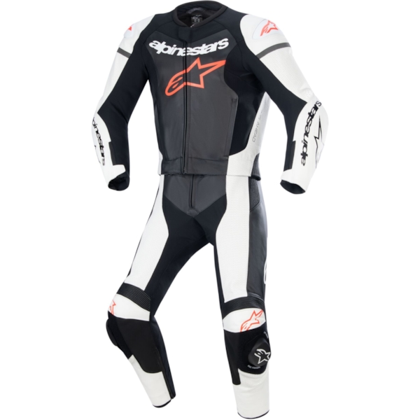 ALPINESTARS GP Force Lurv 2PC Suit Black-White-Red Fluo