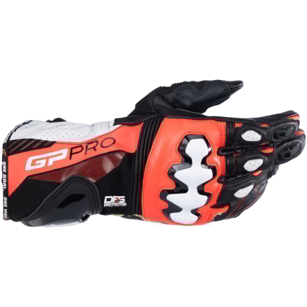 ALPINESTARS GP Pro R4 Gloves Noir-Rouge Fluo-Blanc