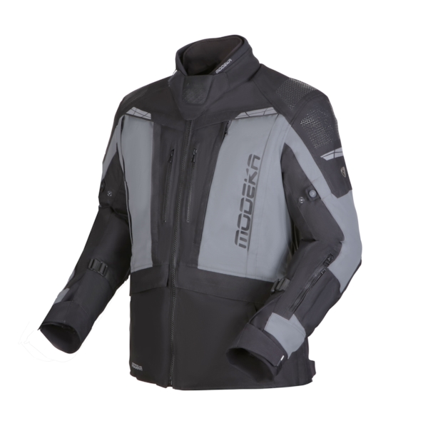 MODEKA Hydron Jacket Zwart-Grijs Lang